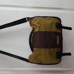 Columbia Nylon Messenger Bag - Green/Brown/Black
